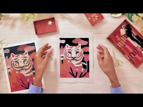 Djeco Atelier 64 - Needlepoint - Wild Cat